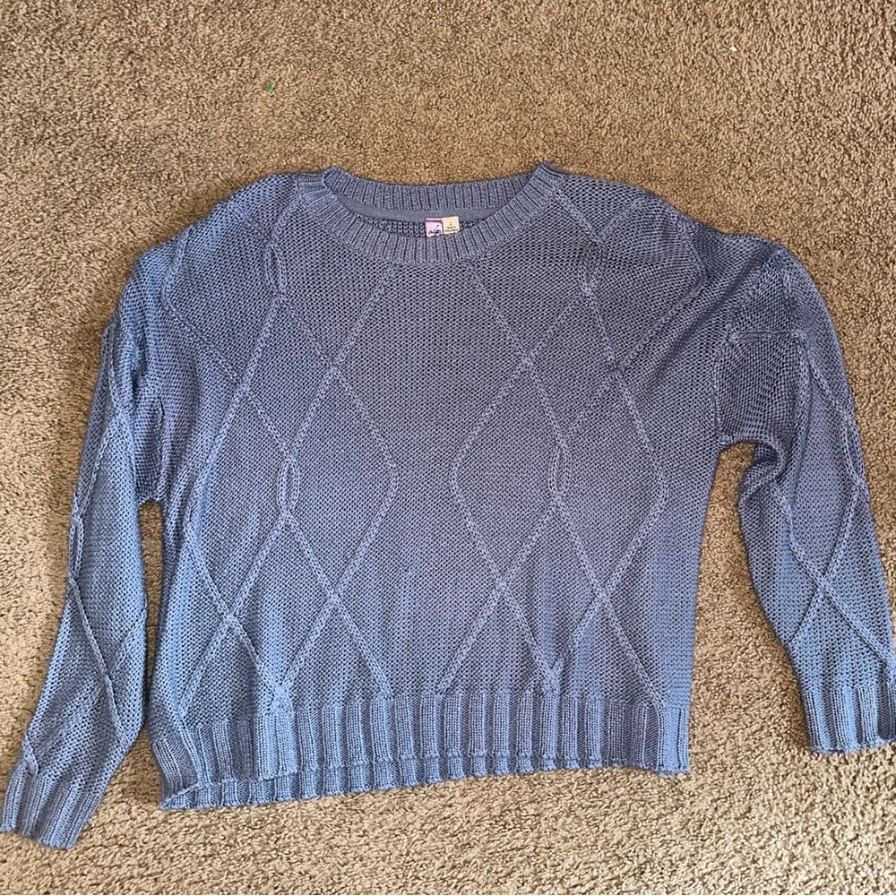 Alya blue knit sweater